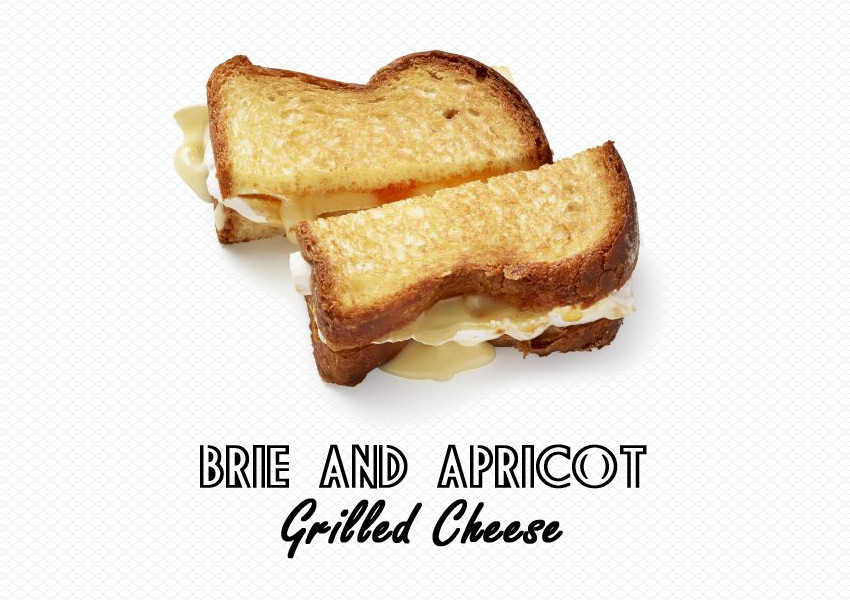 Brie and Apricot Grilled Cheese