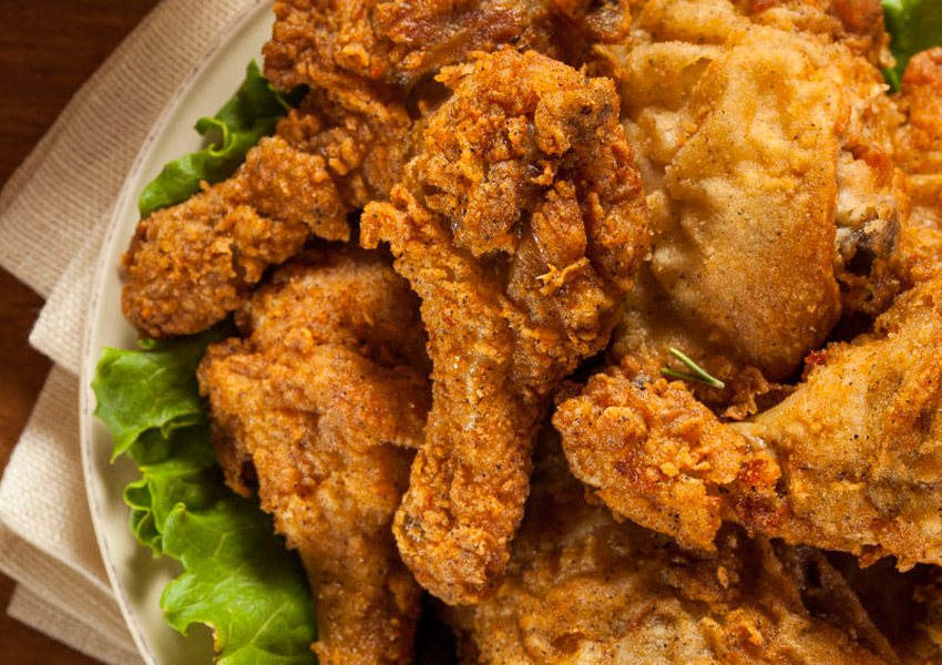 Crispy Fried Chicken and Onions