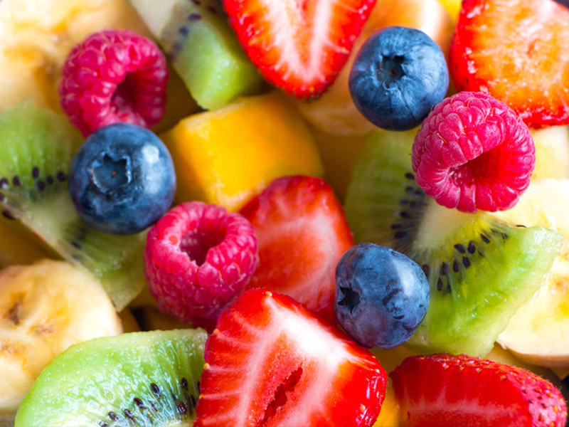 Red, White and Blue Fruit Salad