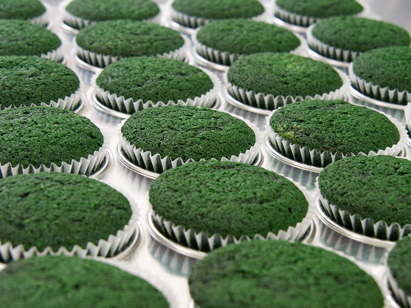 Dye-Free Green Muffins